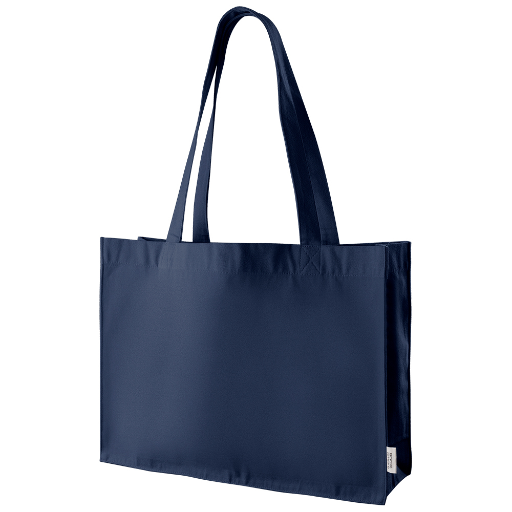 Sac coton recyclé 300g personnalisé YUNCAY Bleu marine